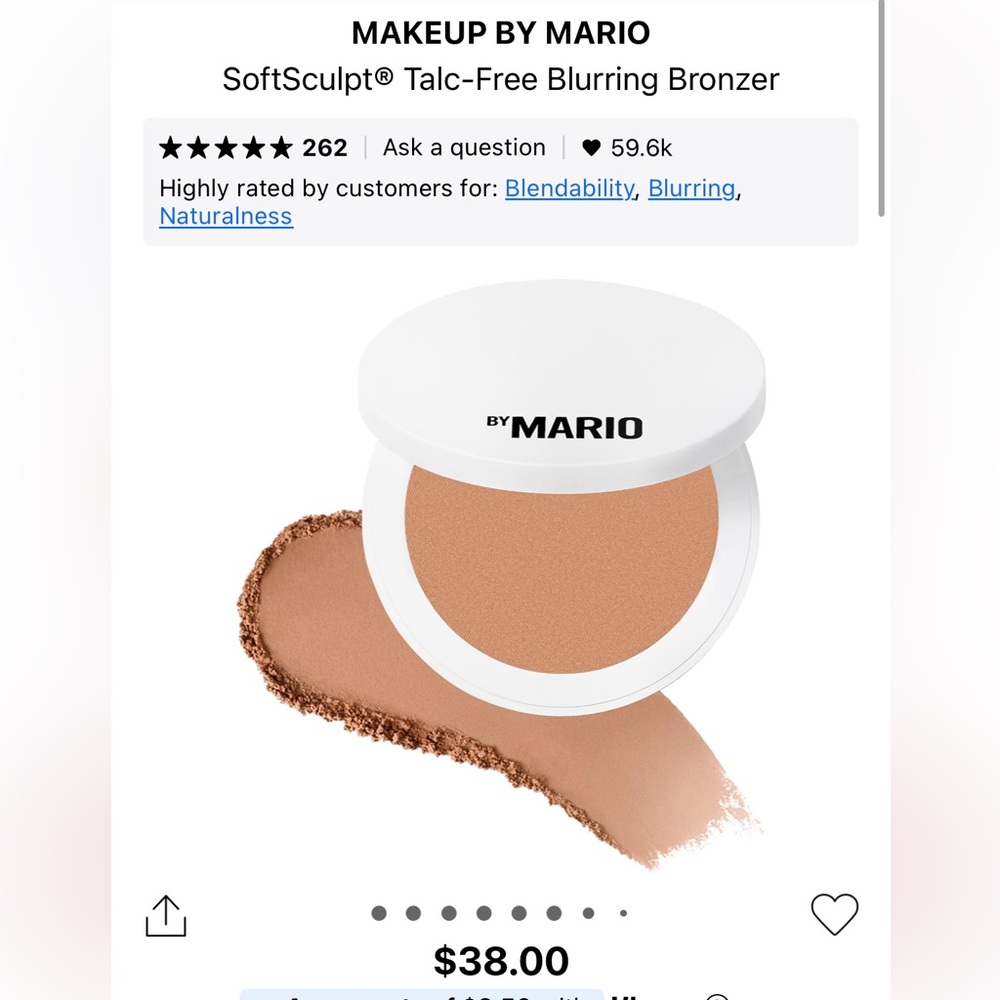 MAKEUP BY MARIO SoftSculpt Talc-Free Blurring Bronzer - Medium